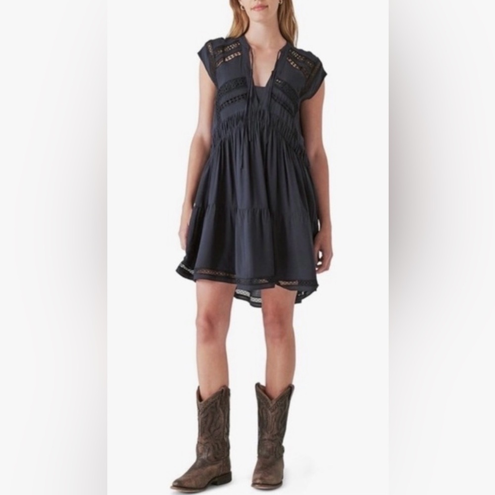 Lucky Brand Black Lace Mini Dress - Picture 3 of 9